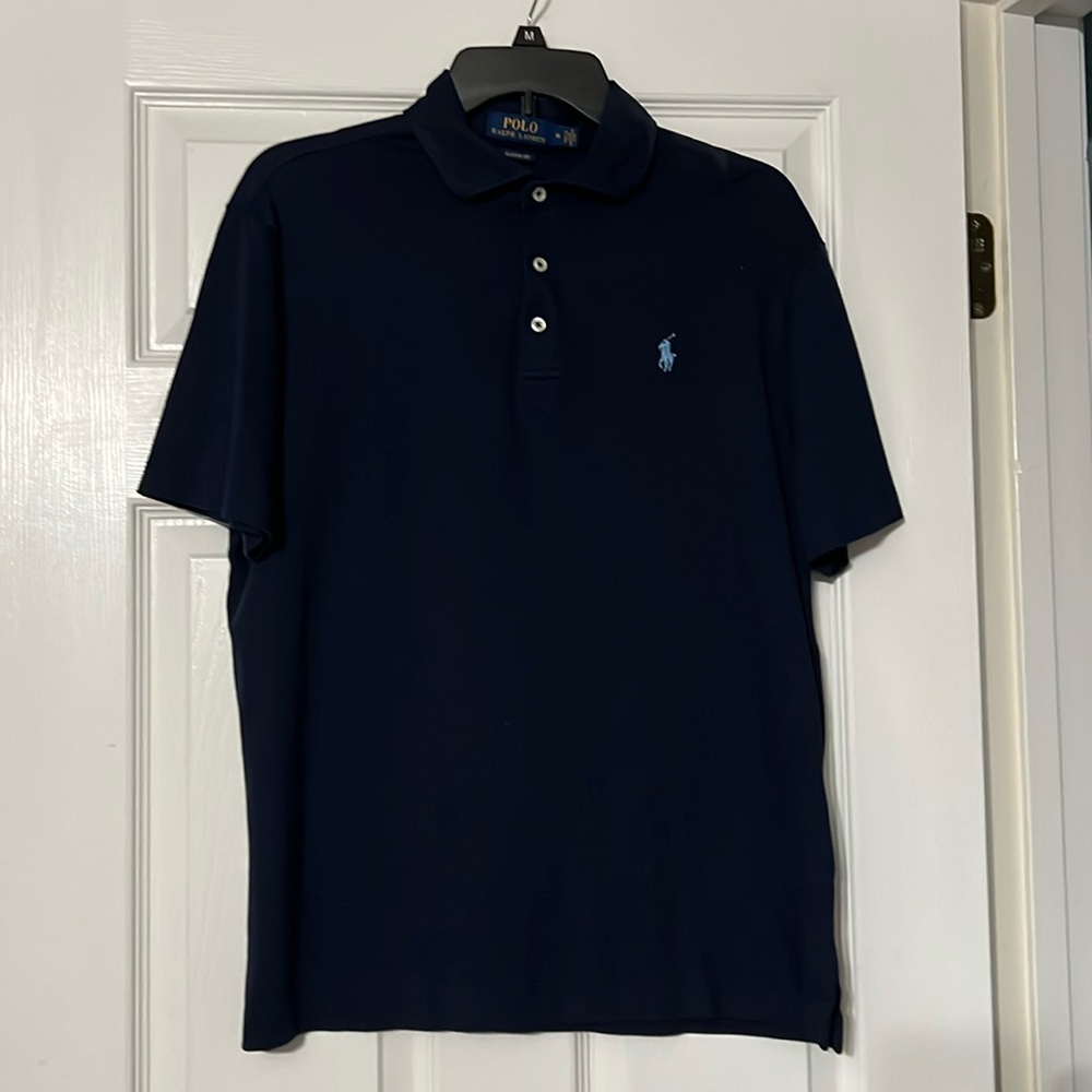 Short Sleeve Navy Polo Shirt